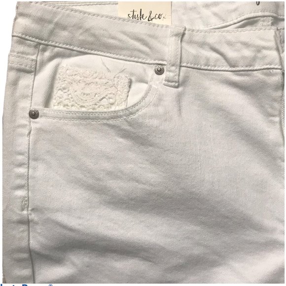 Style & Co Women's Crochet Stretch Ankle Pants NWT - Picture 8 of 8